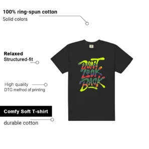 Dont Look Back Shirt to Match Nike Air Max 95 OG Big Bubble Paisley Neon features - material, print quality, and sizing details
