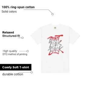 Dont Look Back Shirt to Match Nike Air Max 95 SE Big Bubble England features - material, print quality, and sizing details