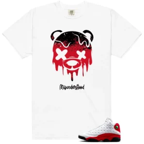 Drippy Bear Shirt to Match Air Jordan 13 Retro True Red 2026 - Air Jordan 13 Retro True Red 2026 matching shirt