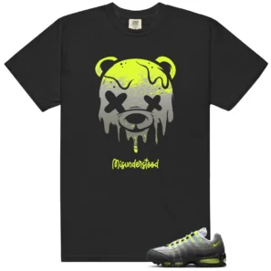 Drippy Bear Shirt to Match Air Max 95 Big Bubble Neon Yellow 2026 - Air Max 95 Big Bubble Neon Yellow 2026 matching shirt
