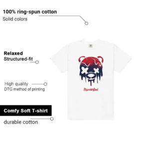Drippy Bear Shirt to Match Nike Air Force 1 Low Team USA features - material, print quality, and sizing details
