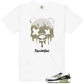 Drippy Bear Shirt to Match Nike Air Max 90 Silver Sage - Nike Air Max 90 Silver Sage matching shirt