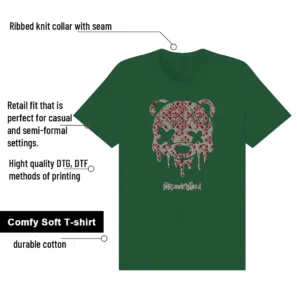 Drippy Bear Shirt to Match Teyana Taylor Air Jordan 3 SP Concrete Rose features - material, print quality, and sizing details