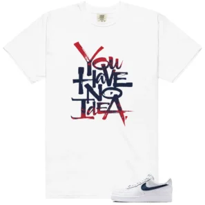 No Idea Shirt to Match Nike Air Force 1 Low Team USA - Nike Air Force 1 Low Team USA matching shirt