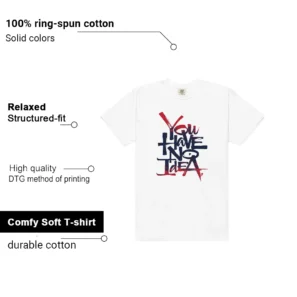 No Idea Shirt to Match Nike Air Force 1 Low Team USA features - material, print quality, and sizing details