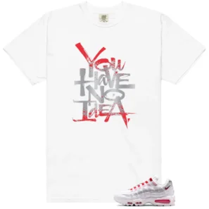 No Idea Shirt to Match Nike Air Max 95 SE Big Bubble England - Nike Air Max 95 SE Big Bubble England matching shirt