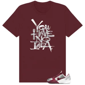 No Idea Shirt to Match Nike Kobe 5 Protro Lower Merion Aces: Away - Nike Kobe 5 Protro Lower Merion Aces: Away matching shirt