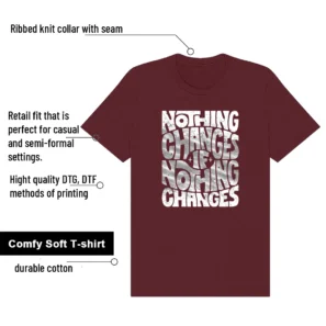 Nothing Changes Shirt to Match Nike Kobe 5 Protro Lower Merion Aces: Away features - material, print quality, and sizing details