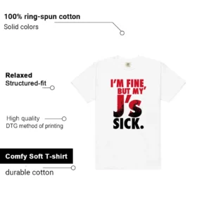 Sick J's Shirt to Match Air Jordan 13 Retro True Red 2026 features - material, print quality, and sizing details