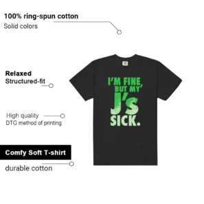 Sick J's Shirt to Match Travis Scott x Air Jordan Jumpman Jack Green Spark features