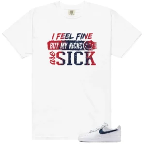 Sick Kicks Shirt to Match Nike Air Force 1 Low Team USA - Nike Air Force 1 Low Team USA matching shirt