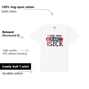 Sick Kicks Shirt to Match Nike Air Force 1 Low Team USA features - material, print quality, and sizing details