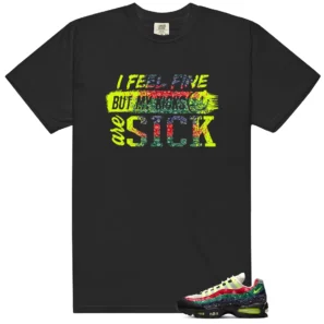 Sick Kicks Shirt to Match Nike Air Max 95 OG Big Bubble Paisley Neon - Nike Air Max 95 OG Big Bubble Paisley Neon matching shirt