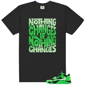 Travis Scott x Air Jordan Jumpman Jack Green Spark Matching Shirt - Nothing Changes