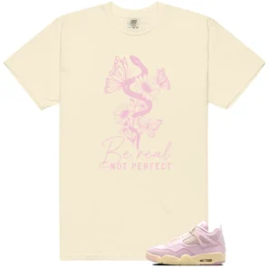 Be Real Shirt to Match Air Jordan 4 Retro Denim Iced Carmine - Air Jordan 4 Retro Denim Iced Carmine matching shirt