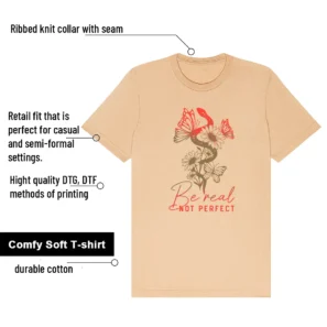 Be Real Shirt to Match Nike SB Dunk Low Som Tum features - material, print quality, and sizing details