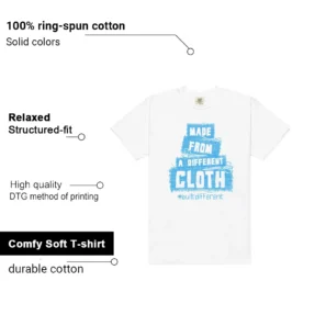 Built Different Shirt to Match Air Jordan 11 Retro Low University Blue features - material, print quality, and sizing details