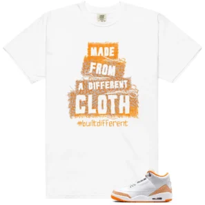 Built Different Shirt to Match Air Jordan 3 Retro Orange Citrus - Air Jordan 3 Retro Orange Citrus matching shirt