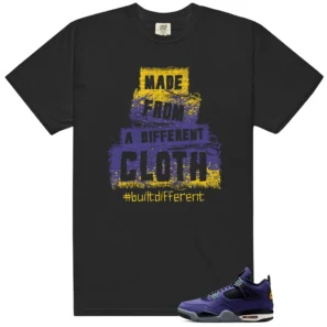 Built Different Shirt to Match Air Jordan 4 Retro Lakers - Air Jordan 4 Retro Lakers matching shirt