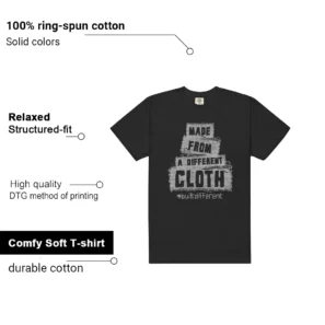 Built Different Shirt to Match Air Jordan 6 Cap And Gown features - material, print quality, and sizing details