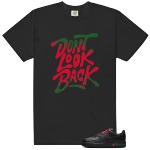 Dont Look Back Shirt to Match Nike Air Force 1 Low SE Rose Black - Nike Air Force 1 Low SE Rose Black matching shirt