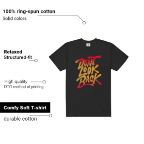 Dont Look Back Shirt to Match Nike Ja 3 Raptor features - material, print quality, and sizing details