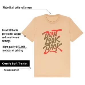 Dont Look Back Shirt to Match Nike SB Dunk Low Som Tum features - material, print quality, and sizing details