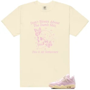 Don't Stress Shirt to Match Air Jordan 4 Retro Denim Iced Carmine - Air Jordan 4 Retro Denim Iced Carmine matching shirt