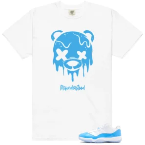 Drippy Bear Shirt to Match Air Jordan 11 Retro Low University Blue - Air Jordan 11 Retro Low University Blue matching shirt