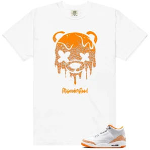 Drippy Bear Shirt to Match Air Jordan 3 Retro Orange Citrus - Air Jordan 3 Retro Orange Citrus matching shirt