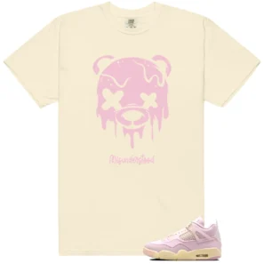 Drippy Bear Shirt to Match Air Jordan 4 Retro Denim Iced Carmine - Air Jordan 4 Retro Denim Iced Carmine matching shirt