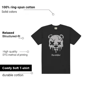 Drippy Bear Shirt to Match Air Jordan 6 Cap And Gown features - material, print quality, and sizing details