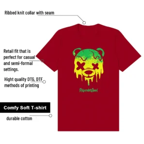 Drippy Bear Shirt to Match Jurassic Park x Nike Ja 3 Explorer features - material, print quality, and sizing details