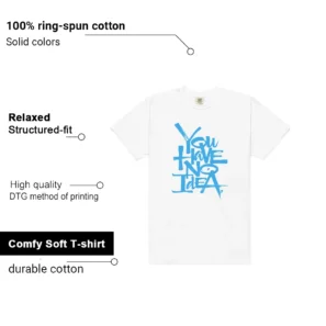 No Idea Shirt to Match Air Jordan 11 Retro Low University Blue features - material, print quality, and sizing details