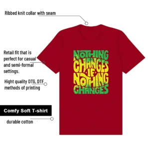 Nothing Changes Shirt to Match Jurassic Park x Nike Ja 3 Explorer features - material, print quality, and sizing details