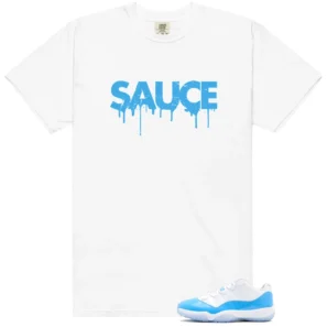 Sauce Shirt to Match Air Jordan 11 Retro Low University Blue - Air Jordan 11 Retro Low University Blue matching shirt