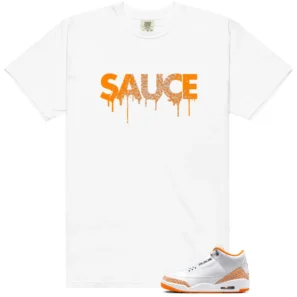 Sauce Shirt to Match Air Jordan 3 Retro Orange Citrus - Air Jordan 3 Retro Orange Citrus matching shirt