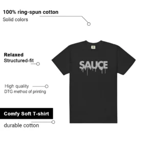 Sauce Shirt to Match Air Jordan 6 Cap And Gown features - material, print quality, and sizing details