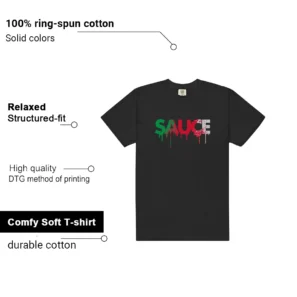 Sauce Shirt to Match Nike Air Max Plus Pan African features - material, print quality, and sizing details