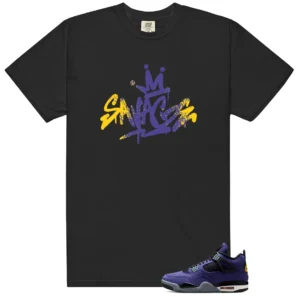 Savage Shirt to Match Air Jordan 4 Retro Lakers - Air Jordan 4 Retro Lakers matching shirt