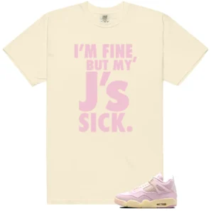 Sick J's Shirt to Match Air Jordan 4 Retro Denim Iced Carmine - LitGoat
