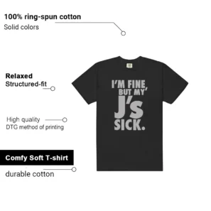 Sick J's Shirt to Match Air Jordan 6 Cap And Gown features - material, print quality, and sizing details
