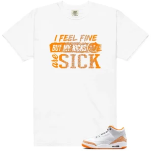 Sick Kicks Shirt to Match Air Jordan 3 Retro Orange Citrus - Air Jordan 3 Retro Orange Citrus matching shirt