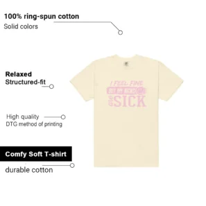 Sick Kicks Shirt to Match Air Jordan 4 Retro Denim Iced Carmine features - material, print quality, and sizing details
