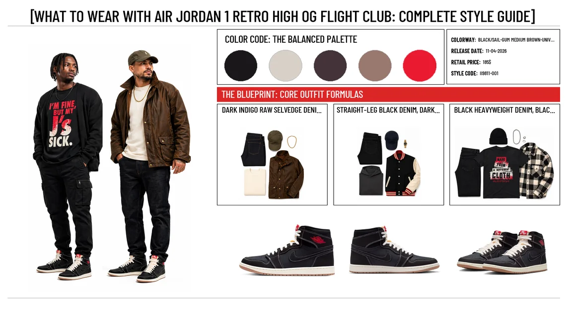 What to Wear With Air Jordan 1 Retro High OG 'Flight Club'