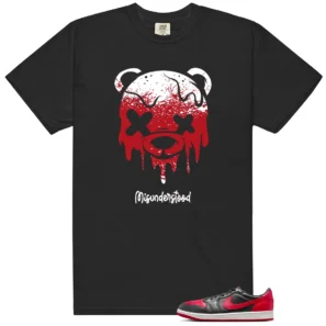 Drippy Bear Shirt to Match Air Jordan 1 Low OG Banned - LitGoat