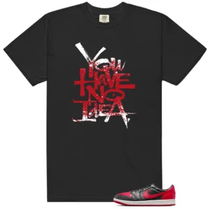 No Idea Shirt to Match Air Jordan 1 Low OG Banned - LitGoat