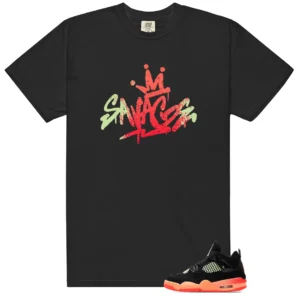 Savage Shirt to Match Air Jordan 4 Retro GS Infrared 23 - Air Jordan 4 Retro GS Infrared 23 matching shirt