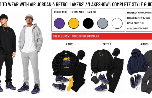 What to Wear With Air Jordan 4 Retro Lakers