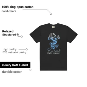 Be Real Shirt to Match Air Jordan 5 Retro Black Carolina - 2026 features - material, print quality, and sizing details